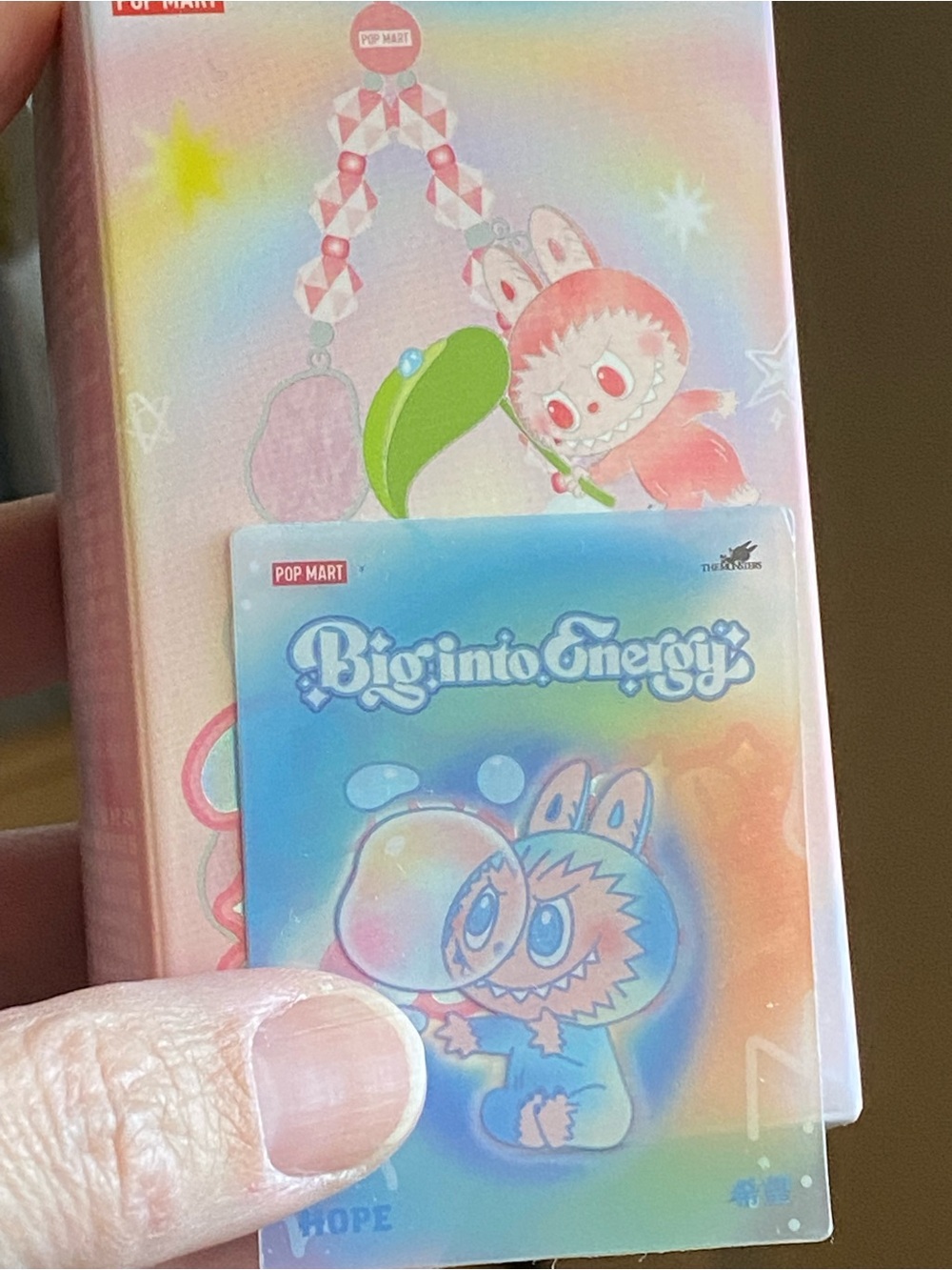 Pop Mart THE MONSTERS Big Into Energy series phone charm featuring “Hope”
